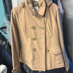 Tan colored Waist length peacoat